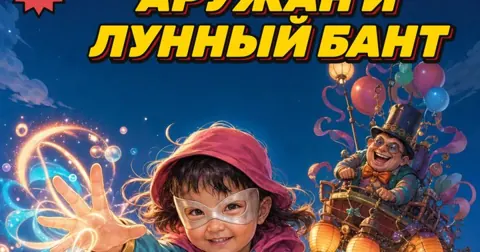 Обложка комикса «Аружан и Лунный Бант»