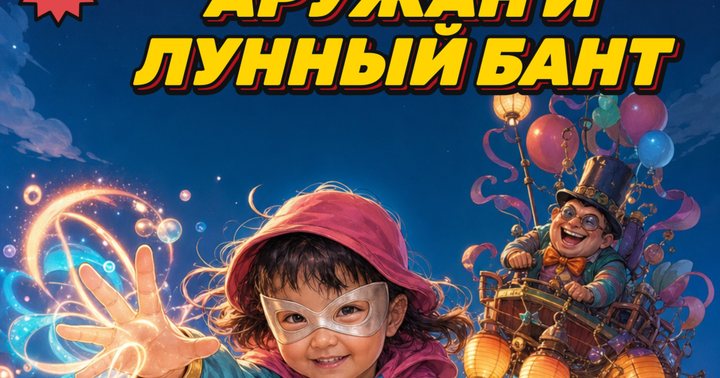 Обложка комикса «Аружан и Лунный Бант»